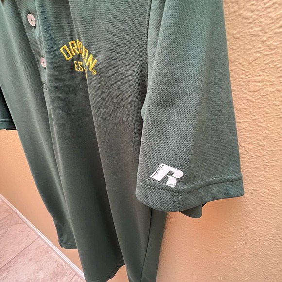 University of Oregon Mens Green Polo Shirt Size M 38-40 - Picture 3 of 10